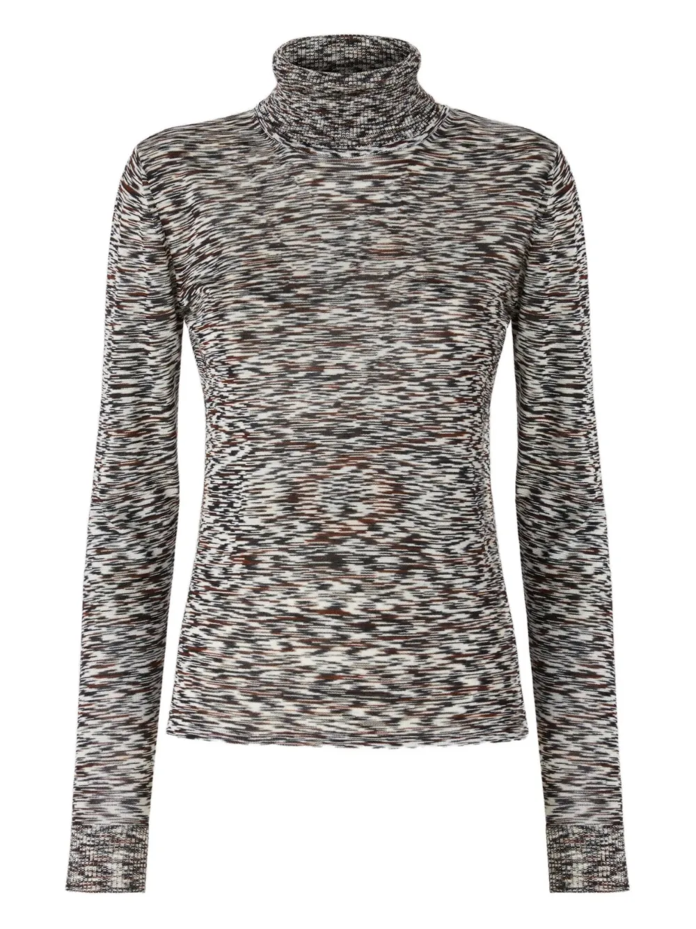 Missoni stripe-pattern turtleneck sweater - Toni neutri