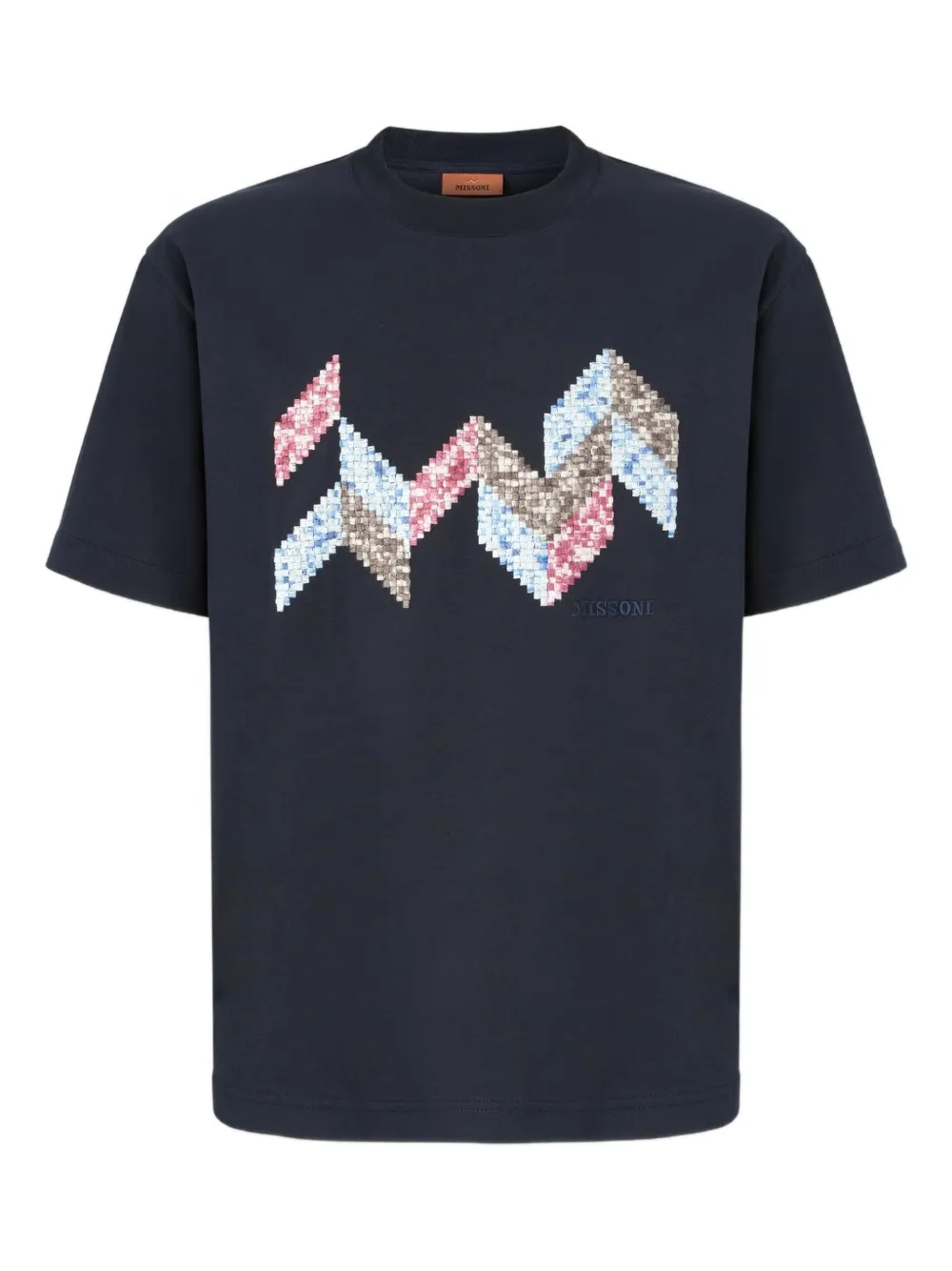 Missoni T-shirt met geometrisch patroon Blauw