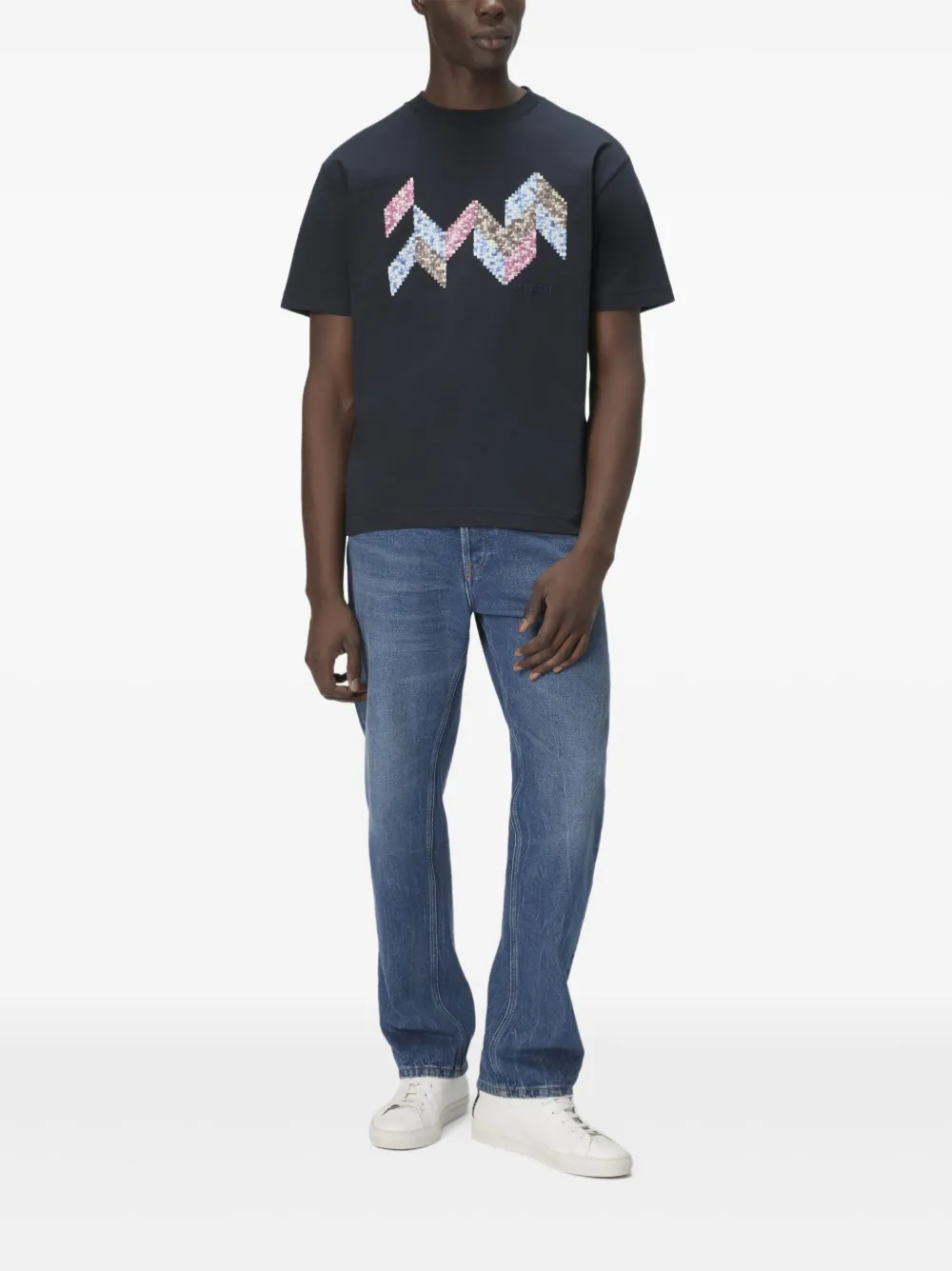 Missoni geometric-pattern cotton T-shirt | T-Shirts | Image 2