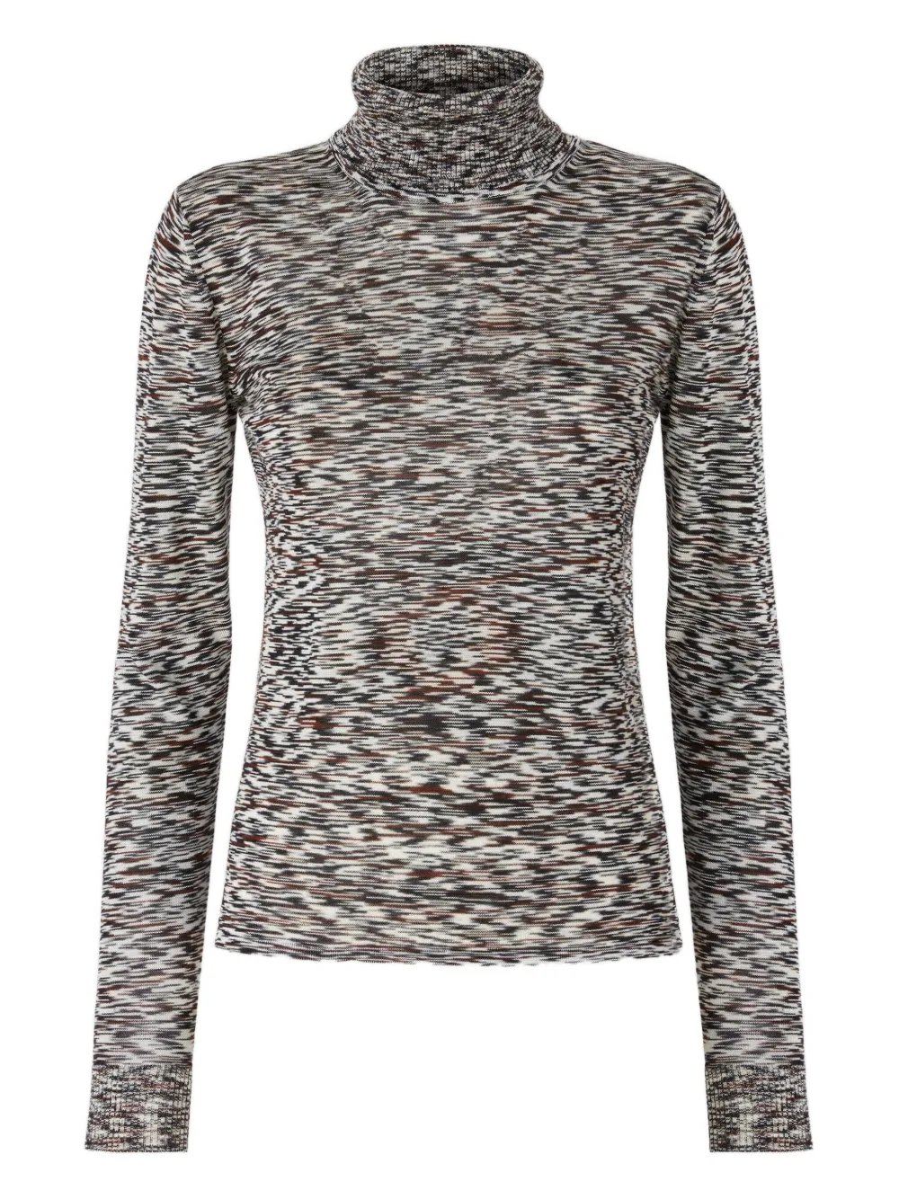 Missoni roll-neck knit sweater Zwart