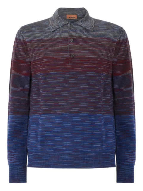 Missoni ombre-effect striped-pattern polo shirt