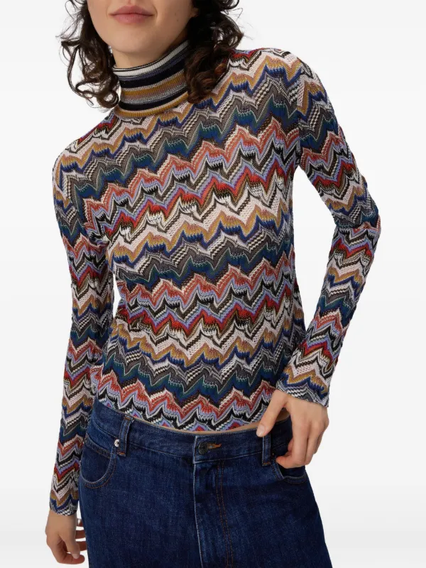 Missoni タートルネック セーター | ブルー | FARFETCH JP