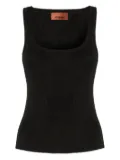 Missoni ribbed scoop-neck top - Black