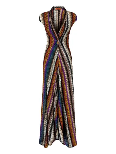 Missoni stripe-pattern maxi dress