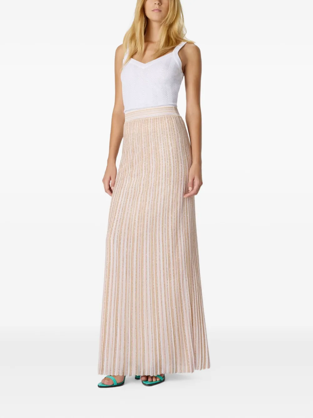 Missoni sequin-embellished maxi skirt - Beige