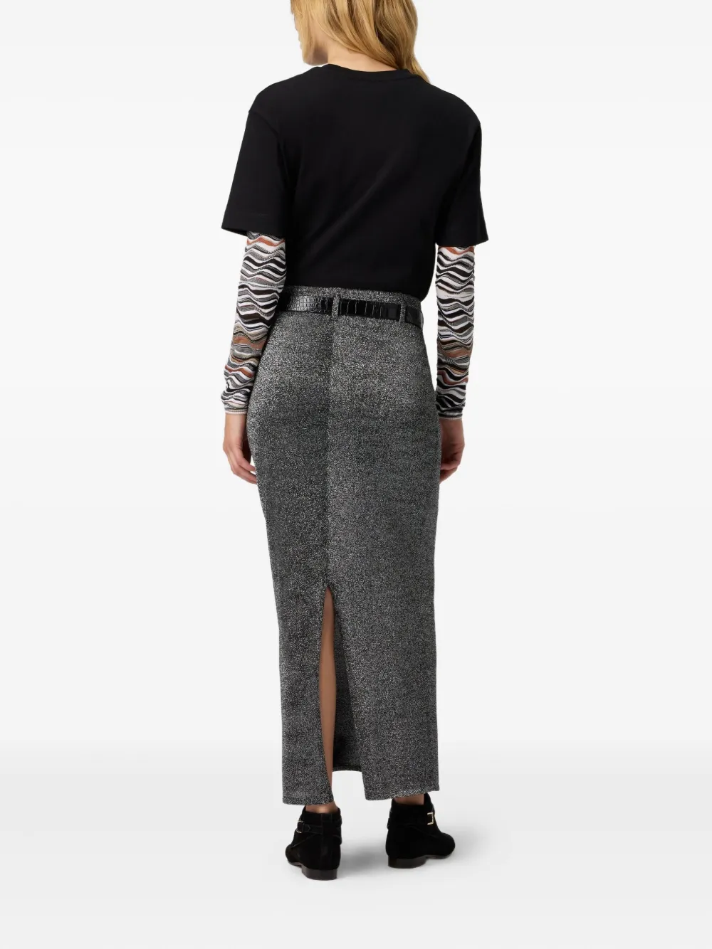Missoni metallic knit skirt Zilver