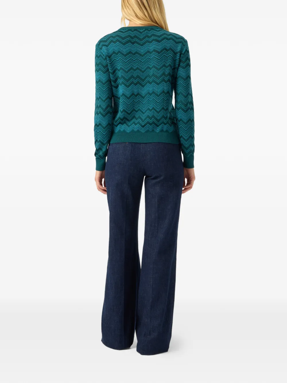  Missoni Chevron-pattern Sweater - Green 