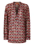 Missoni chevron-pattern knit top - Black