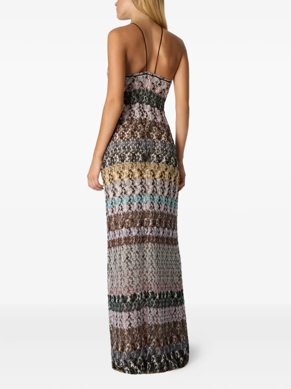 Missoni Maxi-jurk met gekruiste bandjes Beige