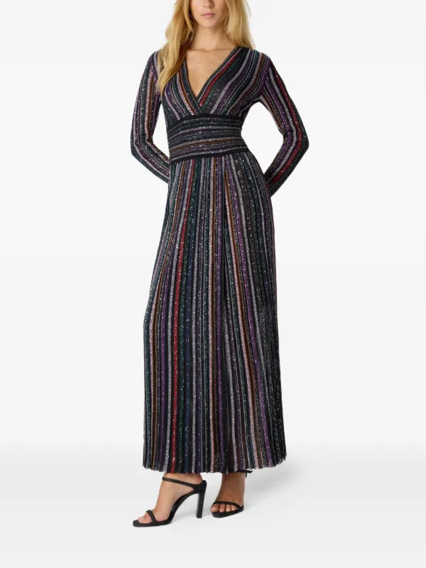 Missoni - Long dress with sequin embellishment, Women, Multicoloured, Size: 42