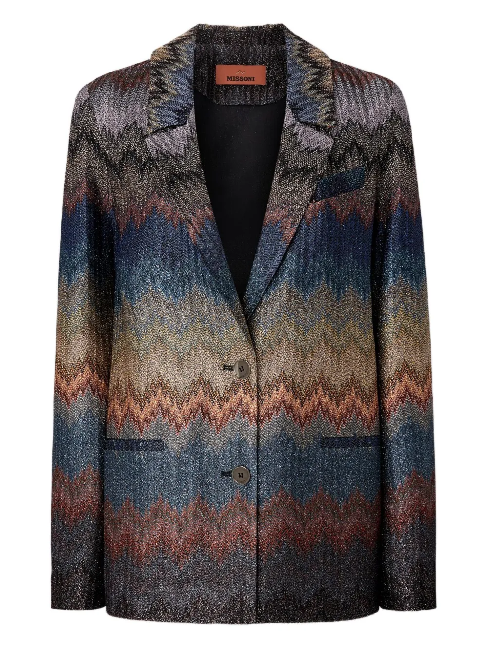 Missoni Chevron-pattern Blazer In Multi