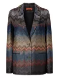 Missoni chevron-pattern blazer - Blue