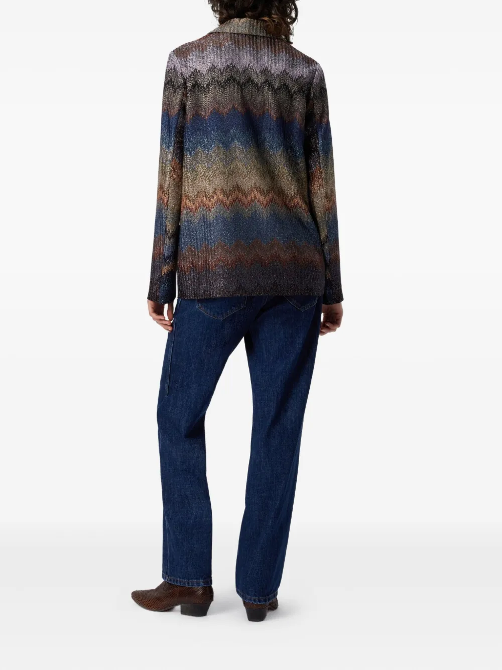 Missoni Chevron-pattern Blazer In Multi