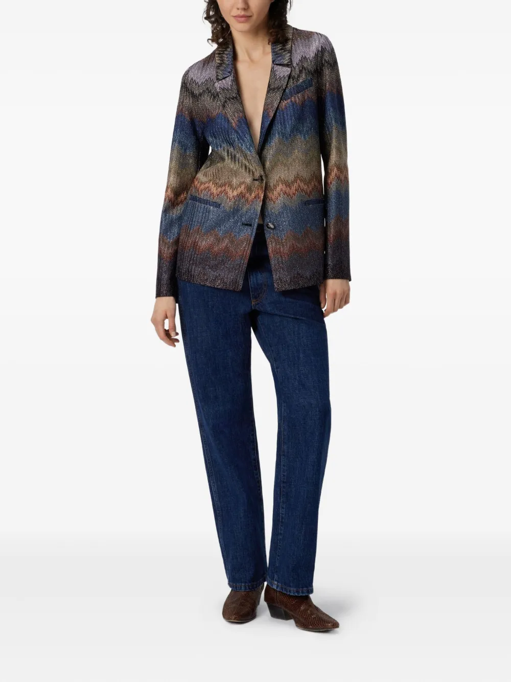 Missoni chevron-pattern blazer | Blazers | Image 2