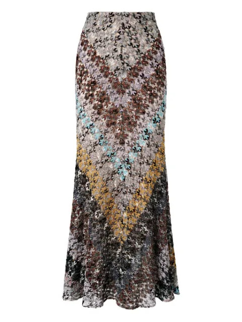 Missoni zigzag-lace maxi skirt