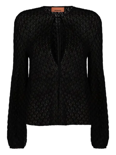 Missoni keyhole-neck textured top