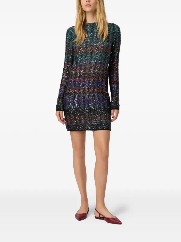 open lace back dress Missoni Summer Knit Colorful Herringbone Print Open Beck Maxi Dress –  roschic