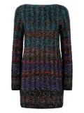 Missoni sequin-embellished patterned mini dress - Blue