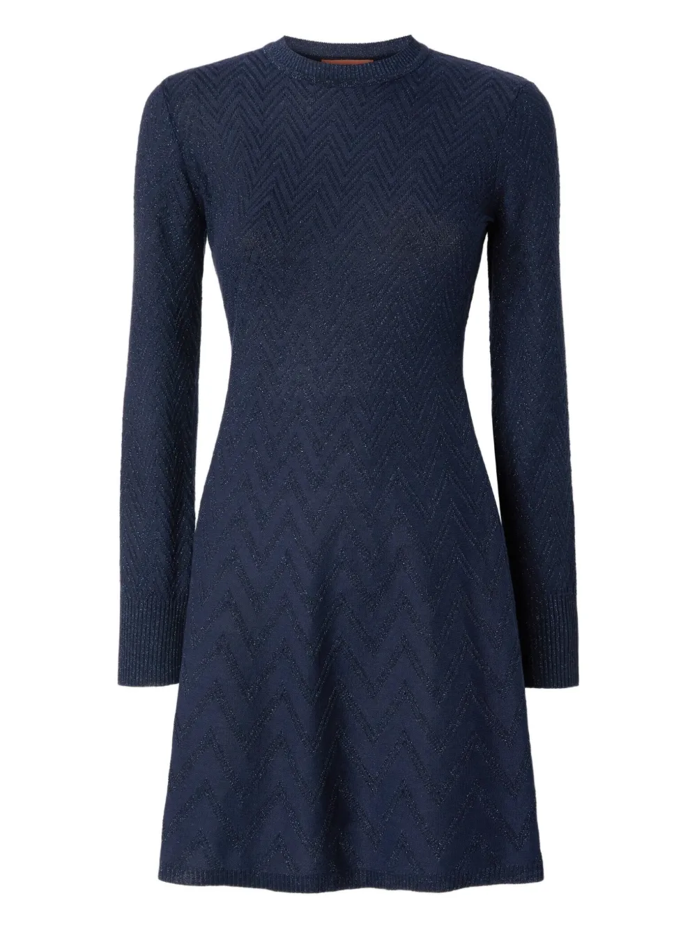 Missoni zigzag-pattern mini dress Blauw