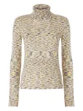 Missoni patterned high-neck top - Yellow