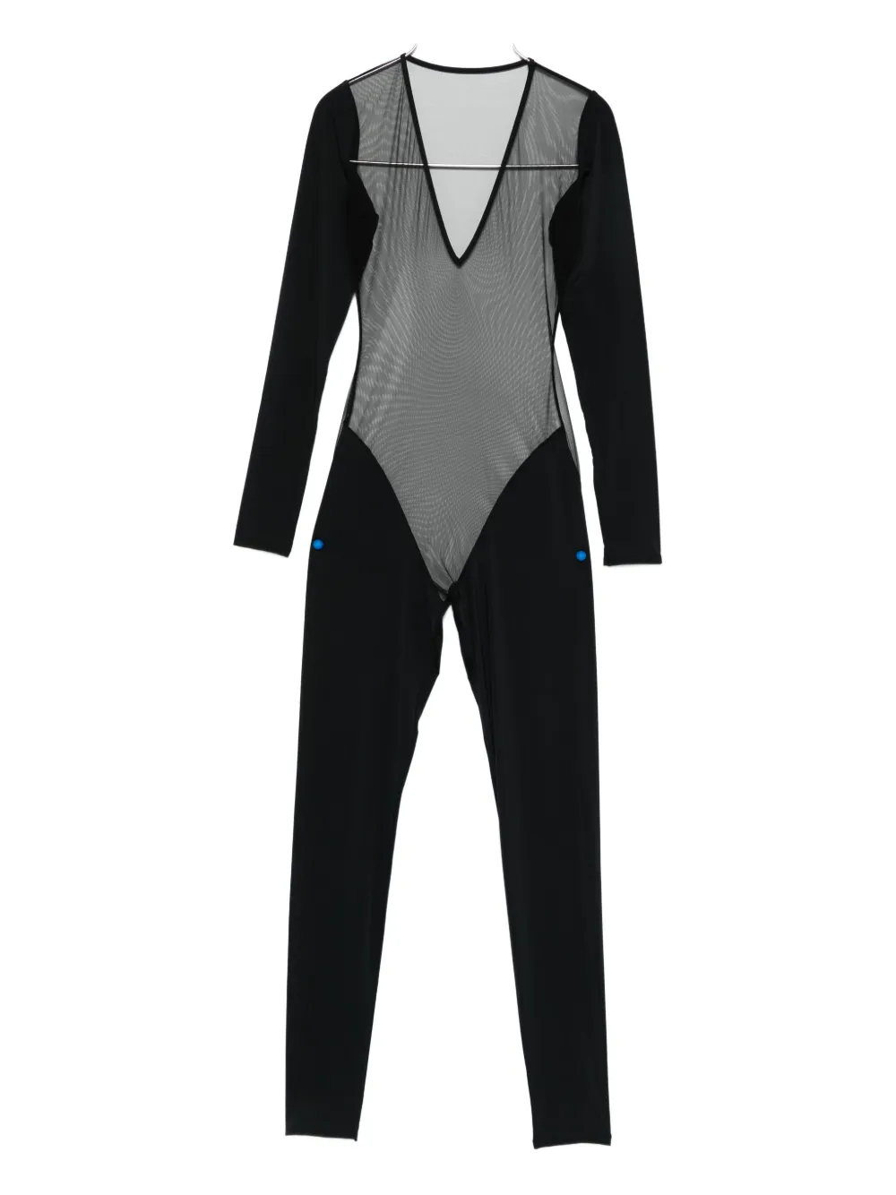 Maison Close Pure Tentation mesh long-sleeve catsuit | Black | Image 1