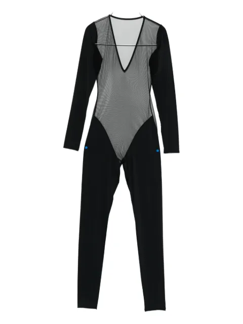 Maison Close Pure Tentation mesh long-sleeve catsuit