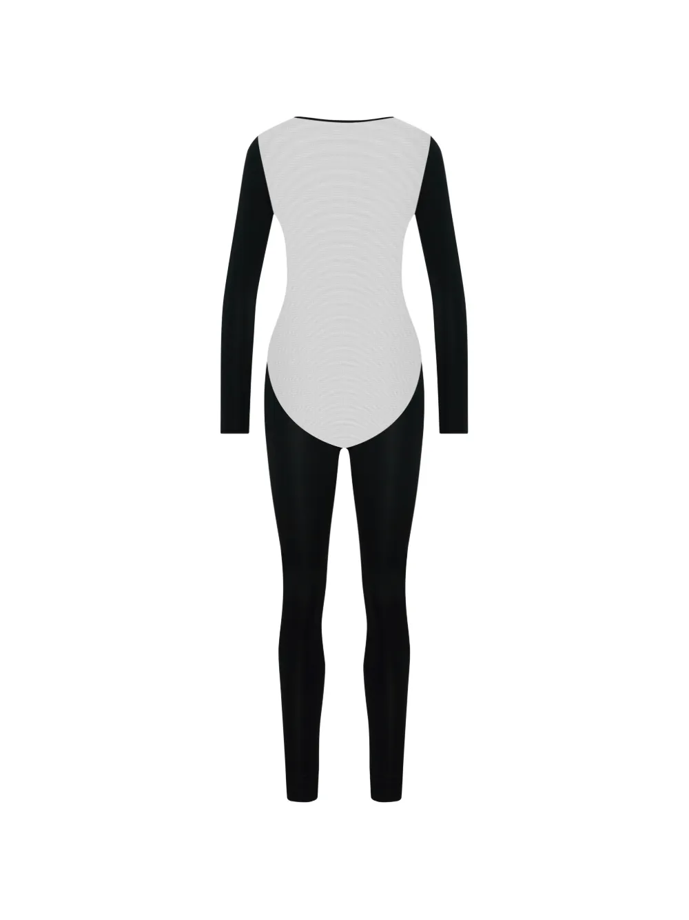 Maison Close Pure Tentation catsuit met lange mouwen en open rug Zwart