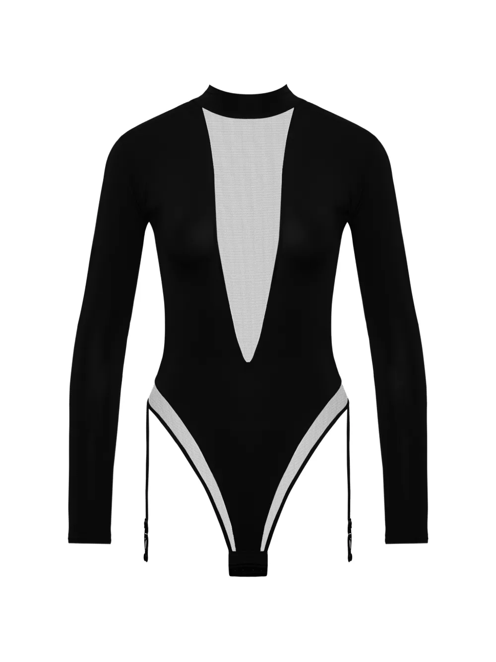 Maison Close Pure Tentation long-sleeve bodysuit - Schwarz