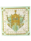Hermès Pre-Owned 20th Century Vue Du Carrosse De La Galere La Reale Silk Scarf scarves - White