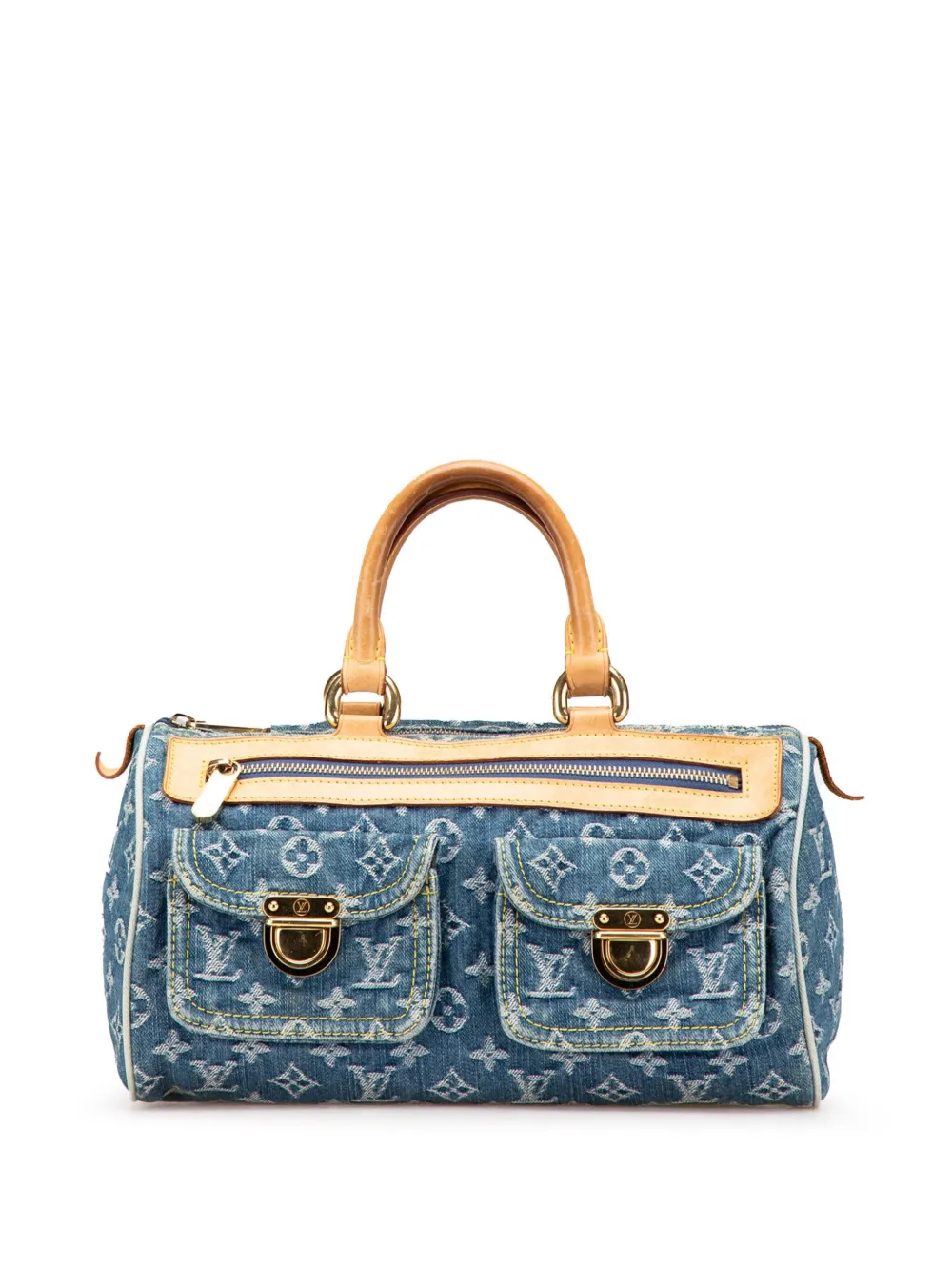 Louis Vuitton Pre-Owned 2005 Monogram Denim Neo Speedy 30 boston bag | Blue | Image 1
