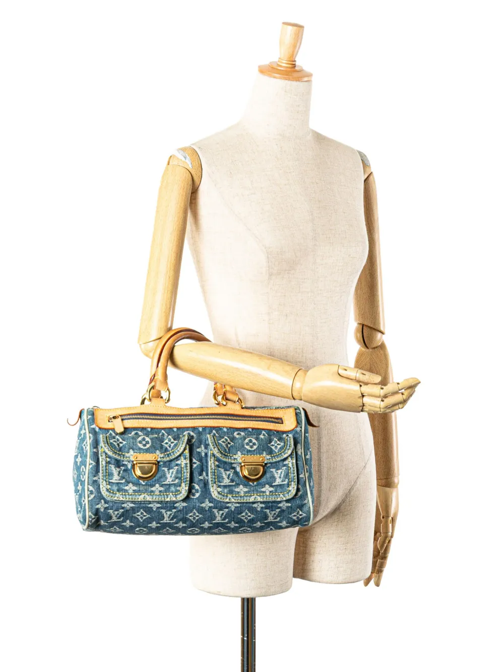 Louis Vuitton Pre-Owned 2005 Monogram Denim Neo Speedy 30 boston bag | Pre-Owned | Image 2