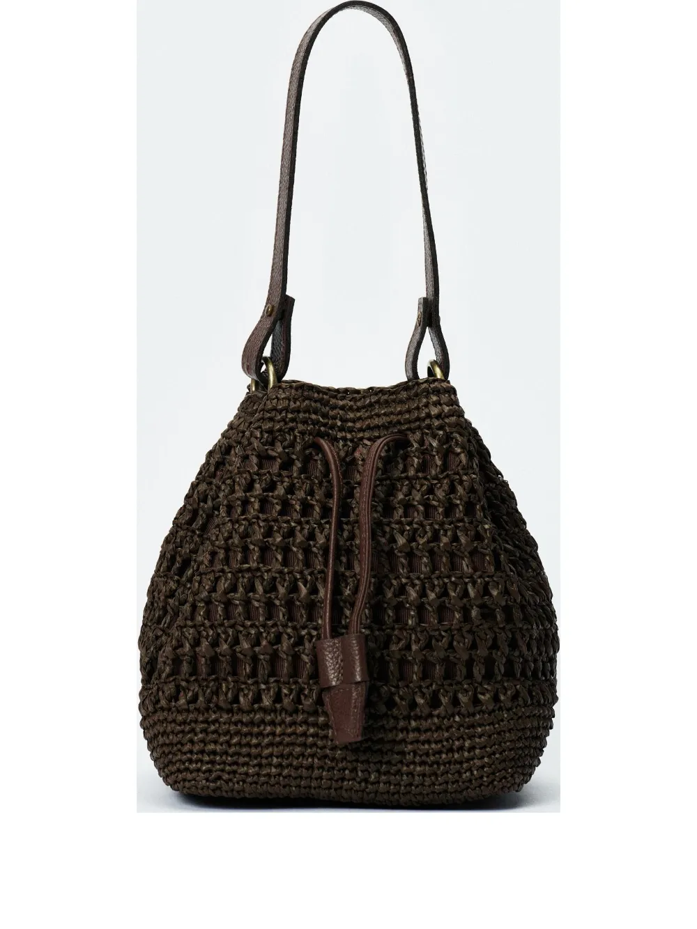 Nannacay Leonie bucket bag - Marrone