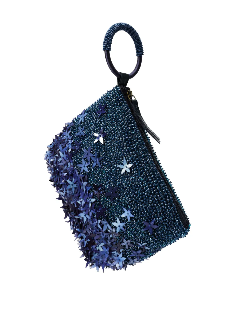 Nannacay floral-appliqué clutch bag | Image 2