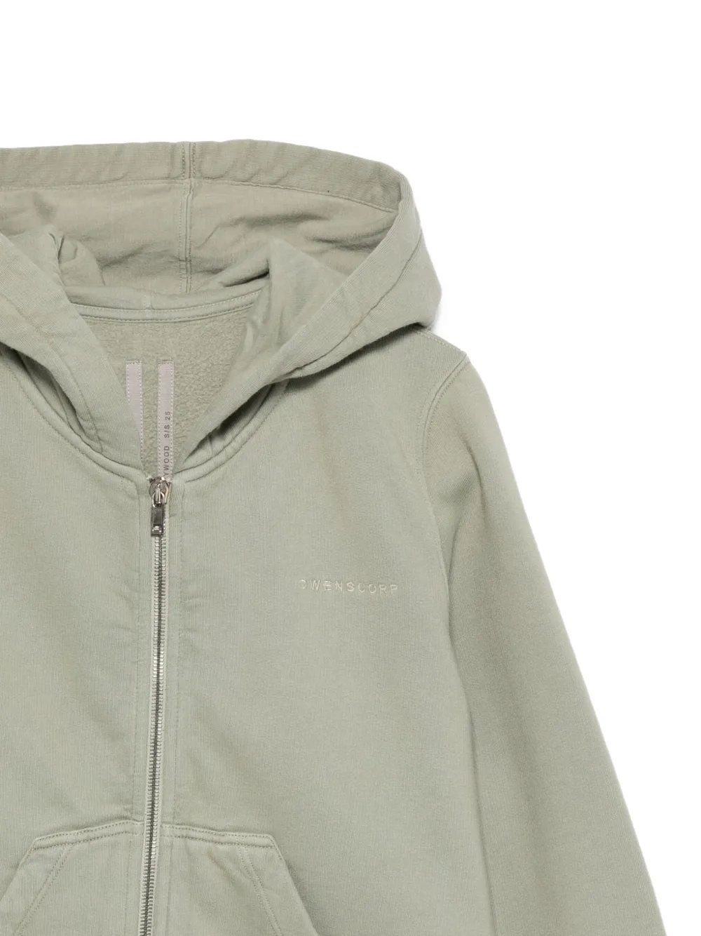 Rick Owens Kids Hollywood Jason's zip-up hoodie Groen