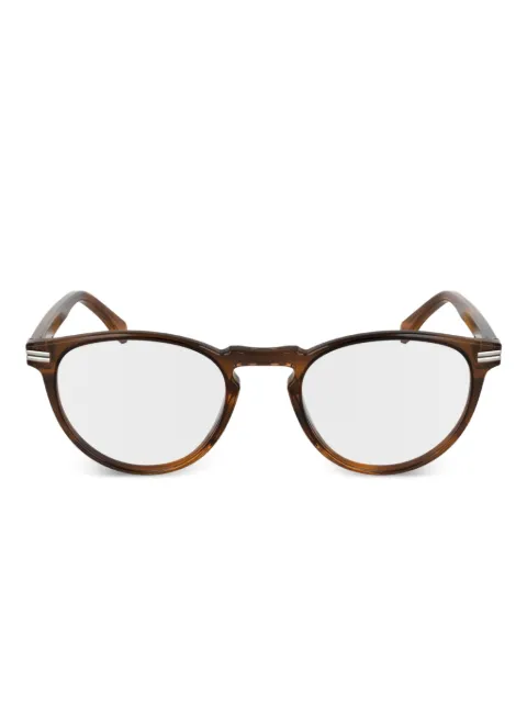 Lacoste striped round glasses