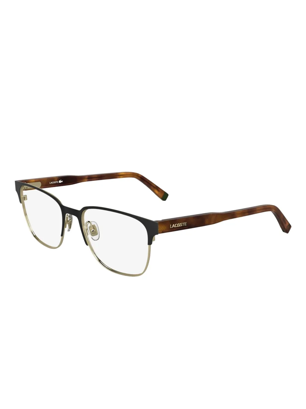 Lacoste Bril met metalen montuur Zwart