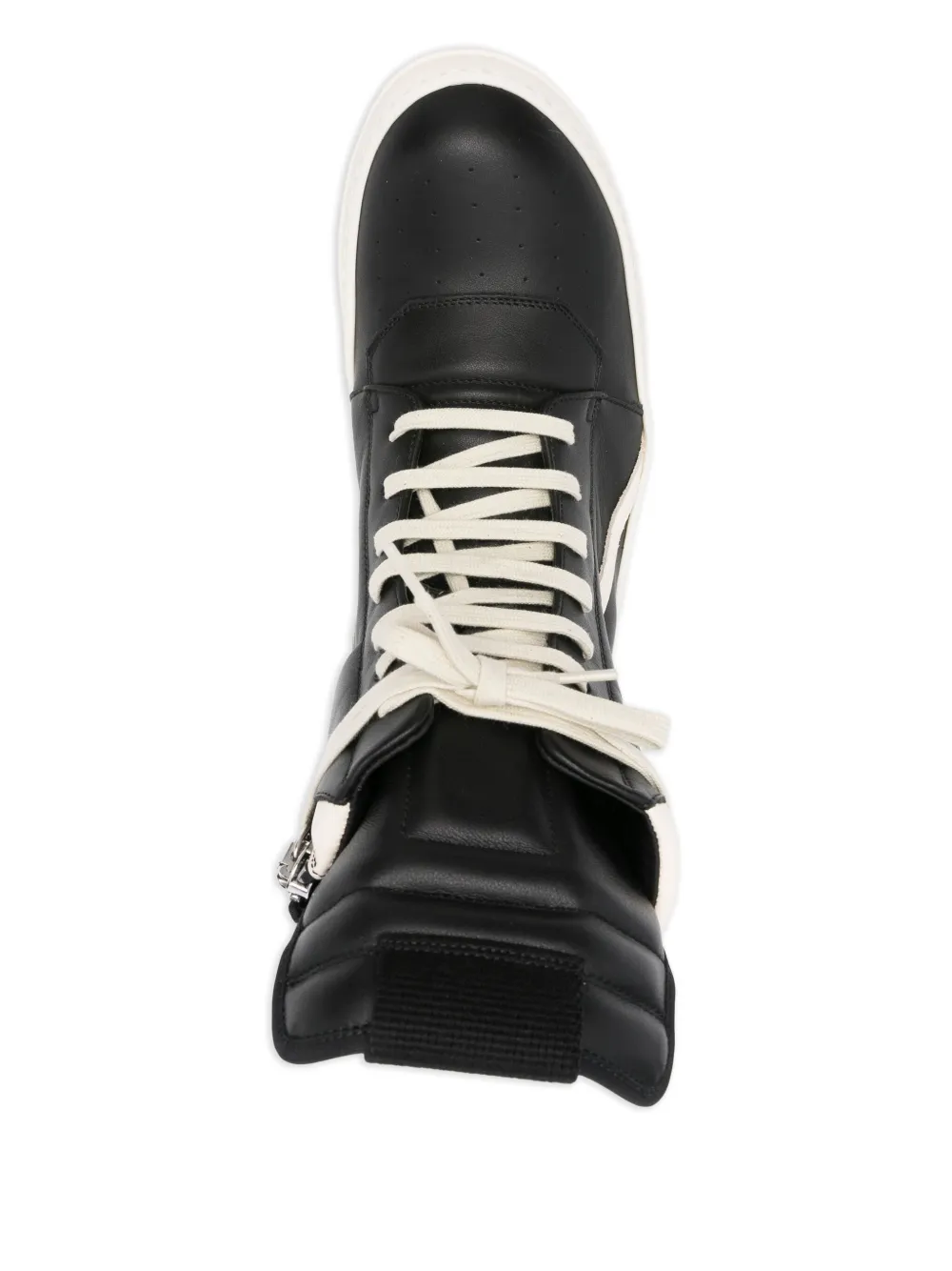 Rick Owens Geobasket high-top leather sneakers Black