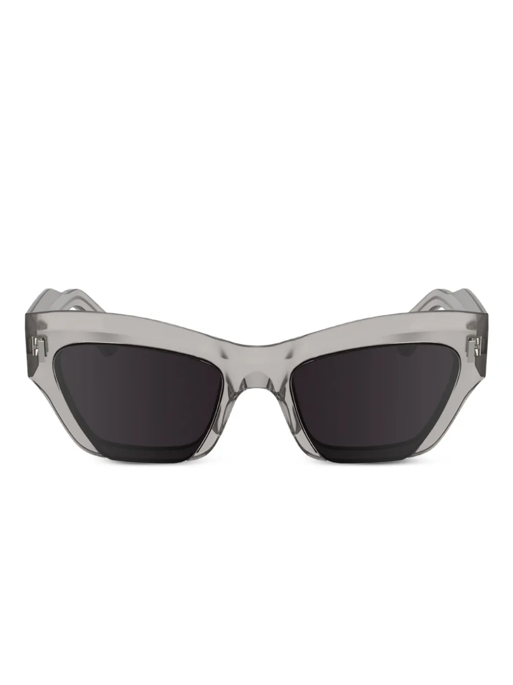Calvin Klein geometric cat-eye acetate sunglasses | Grey | Image 1