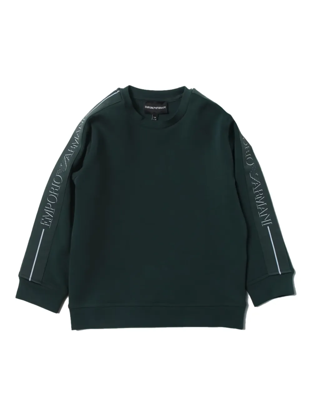 Emporio Ar i Kids Sweater met ronde hals Groen