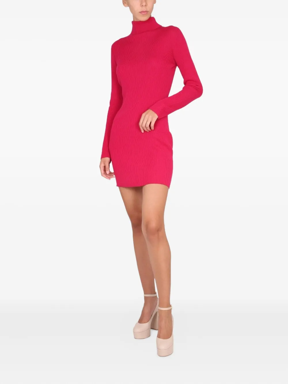 DSQUARED2 turtleneck mini dress - Roze