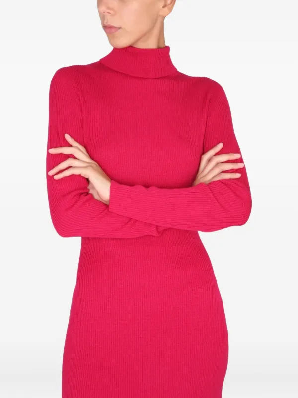 DSQUARED2 Turtleneck Mini Dress | Pink | FARFETCH