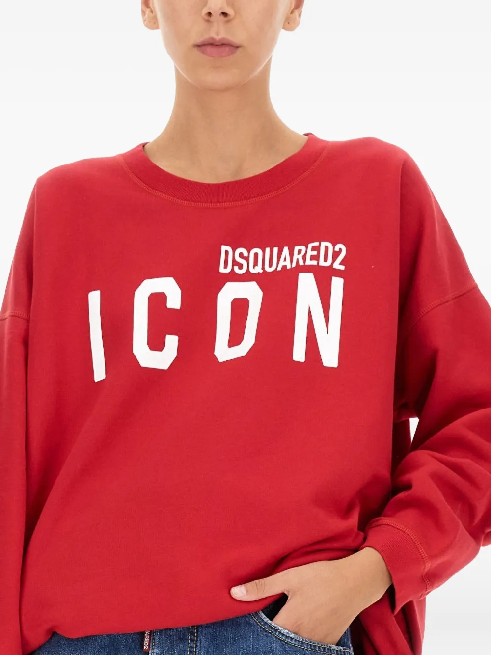 Dsquared2 Icon-graphic Sweatshirt In Red
