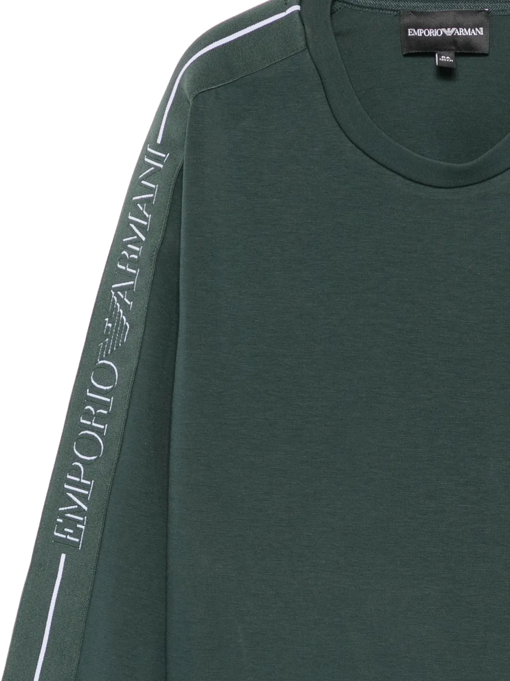 Emporio Armani Kids Sweater met logoband Groen