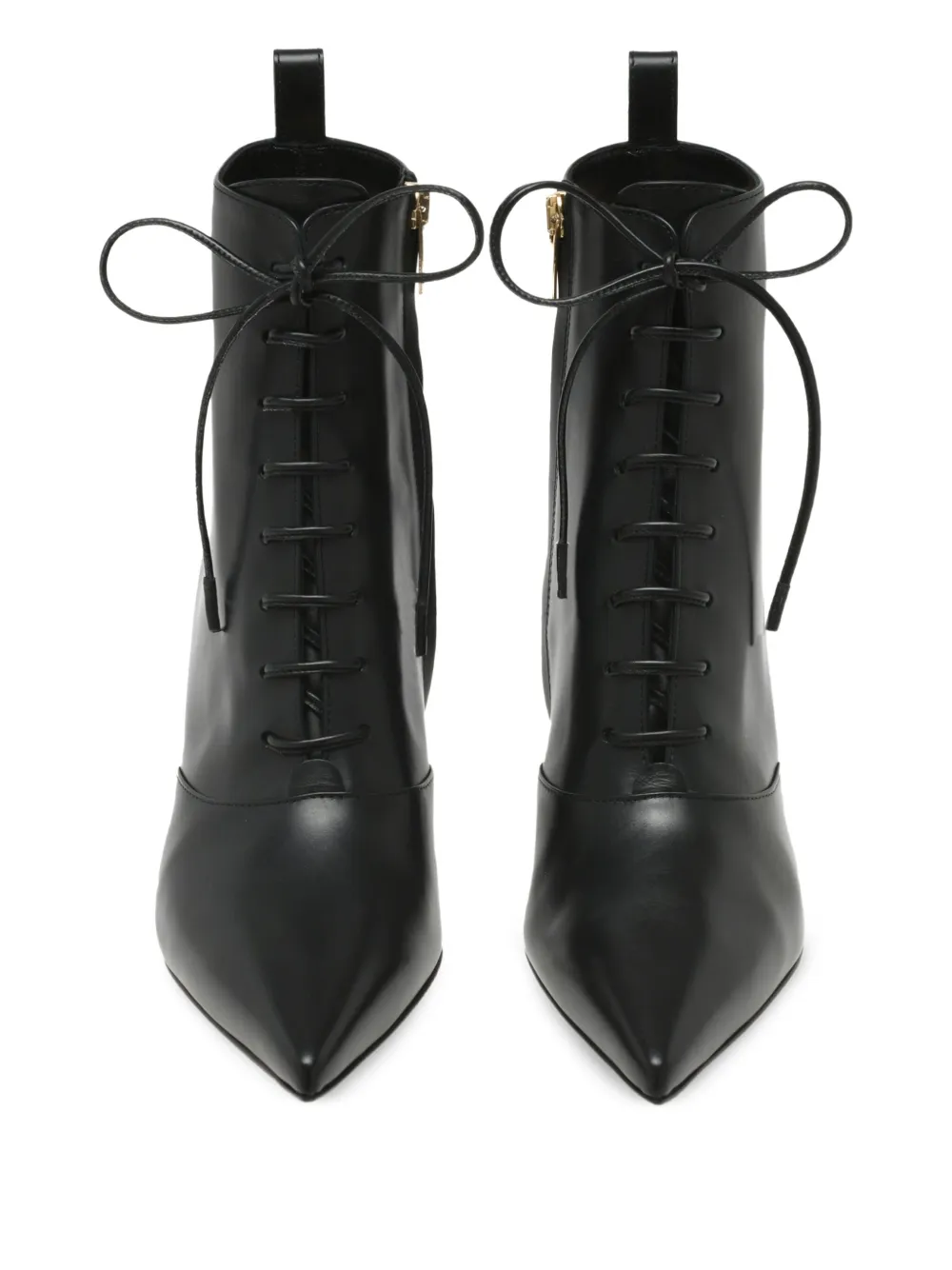 Gianvito Rossi 55 mm Morganne enkellaarzen met veters Zwart