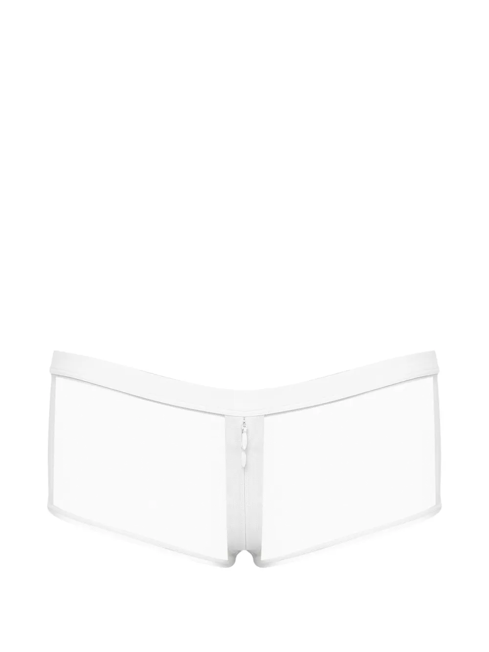Maison Close Pure Tentation openable shorts - Bianco