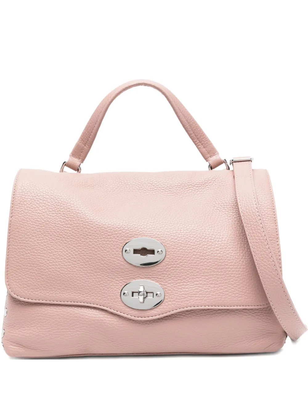 Zanellato Postina shopper met klep en studs Roze