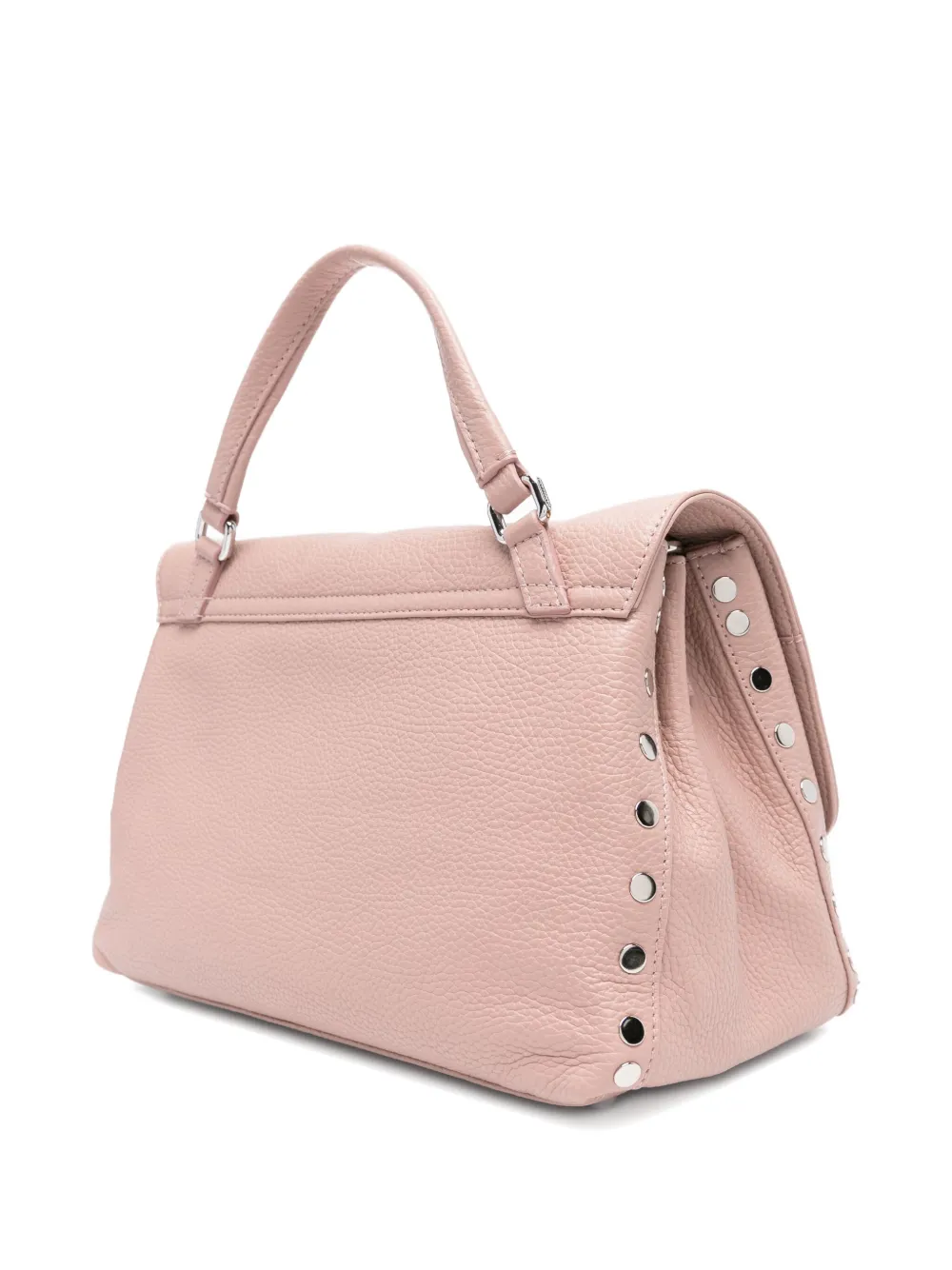 Zanellato Postina shopper met klep en studs Roze