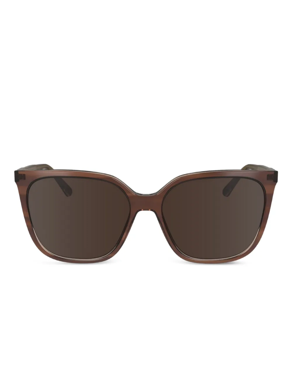 Calvin Klein lunettes de vue à rayures | marron | Image 1