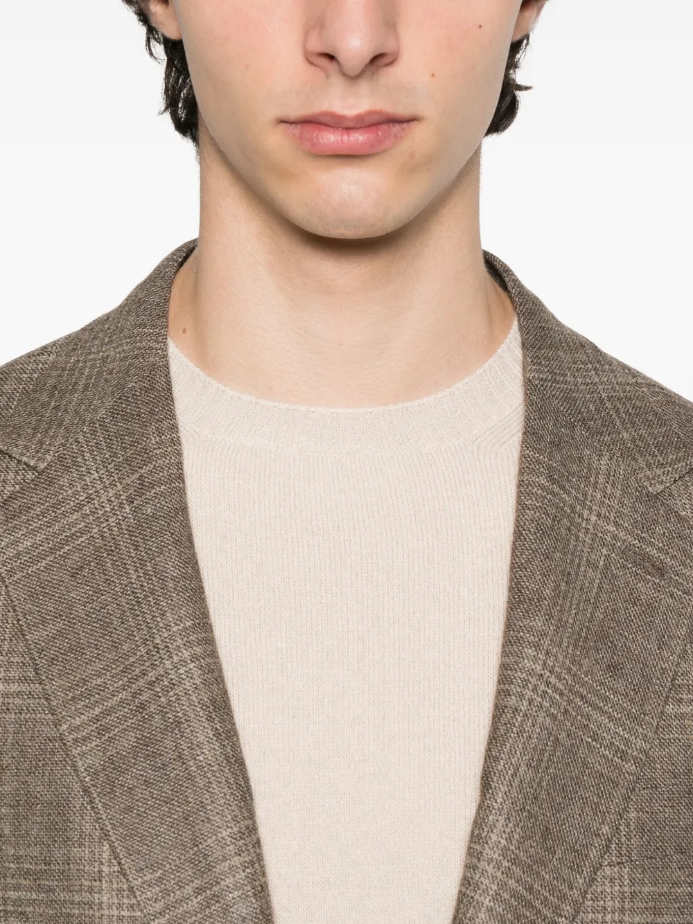 Fedeli cashmere crew-neck sweater Beige