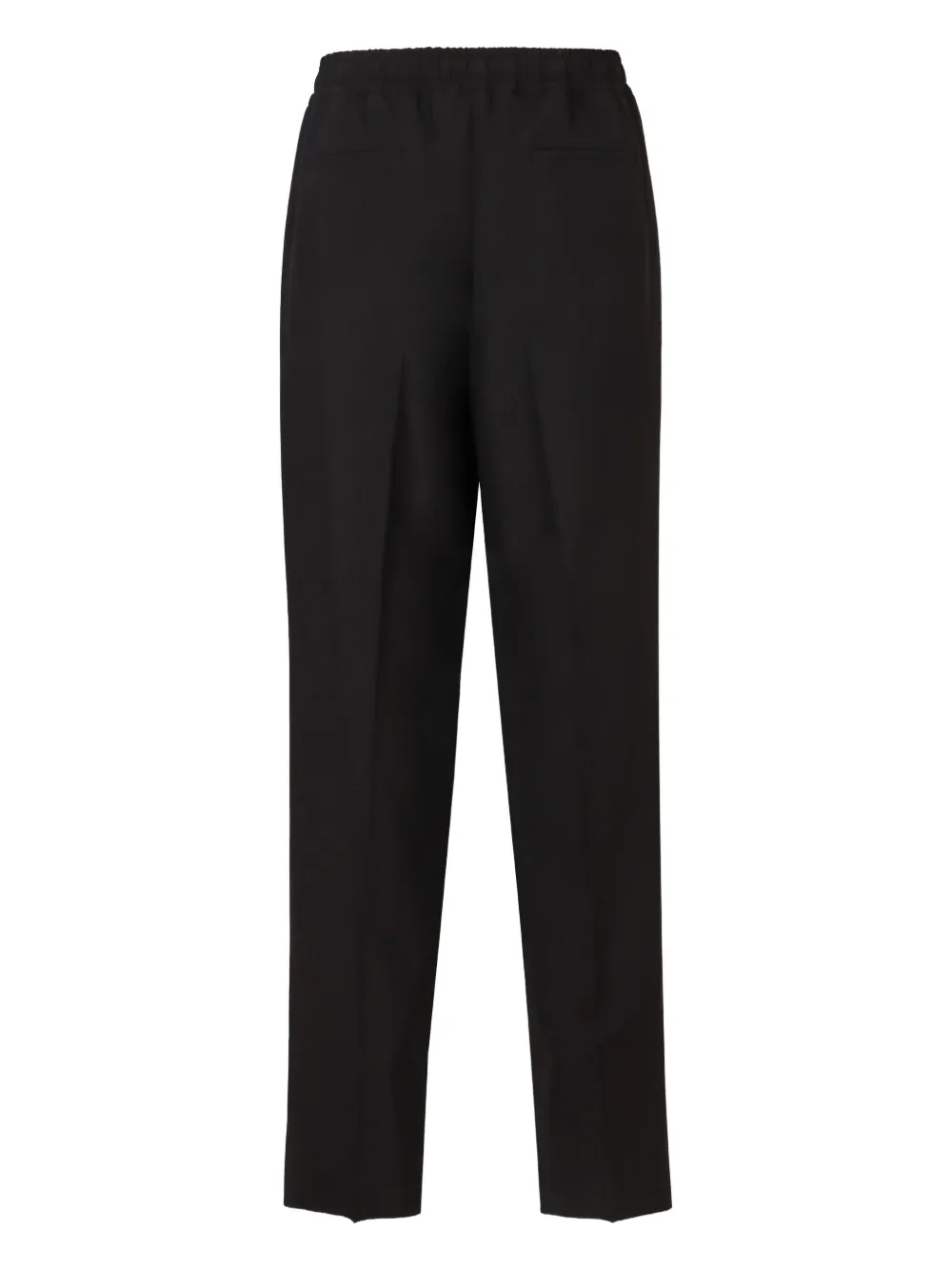 Valentino Garavani virgin wool straight-leg trousers Zwart